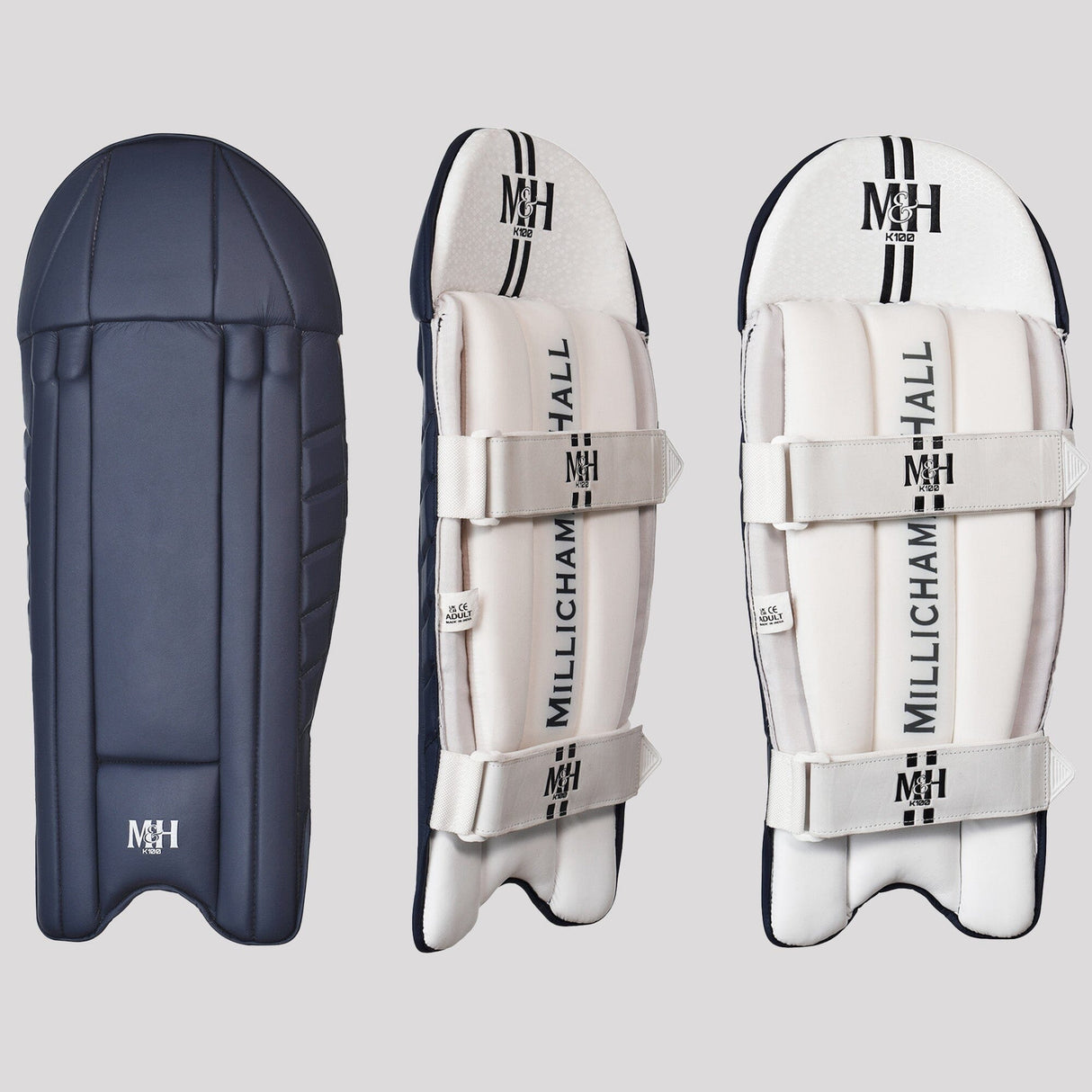 K100 Wicket Keeping Pads Wicketkeeping Millichamp and Hall
