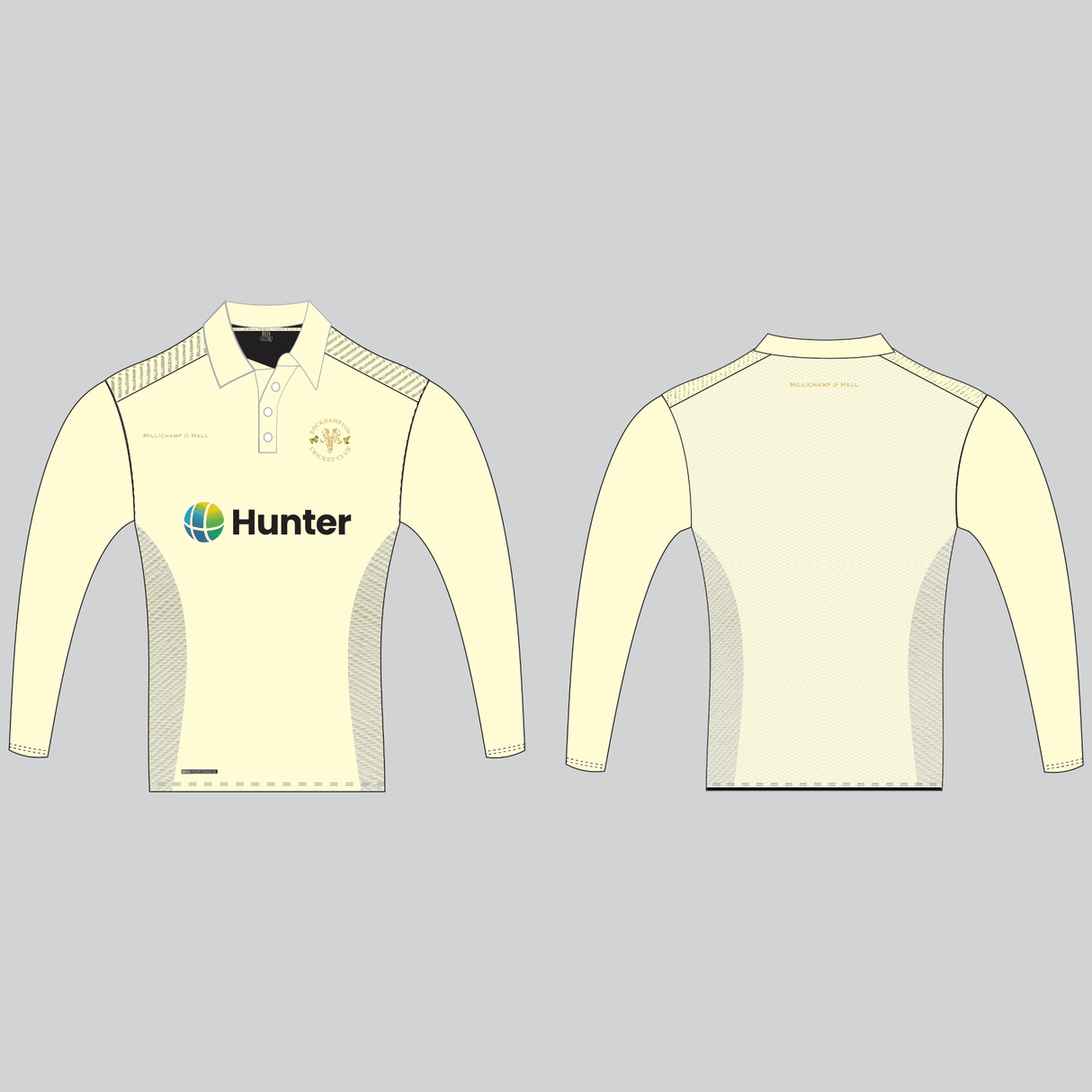 Rockhampton White Playing Shirt (Long Sleeve)