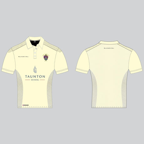Taunton Vale White Cricket Shirt (Short sleeve) Millichamp and Hall