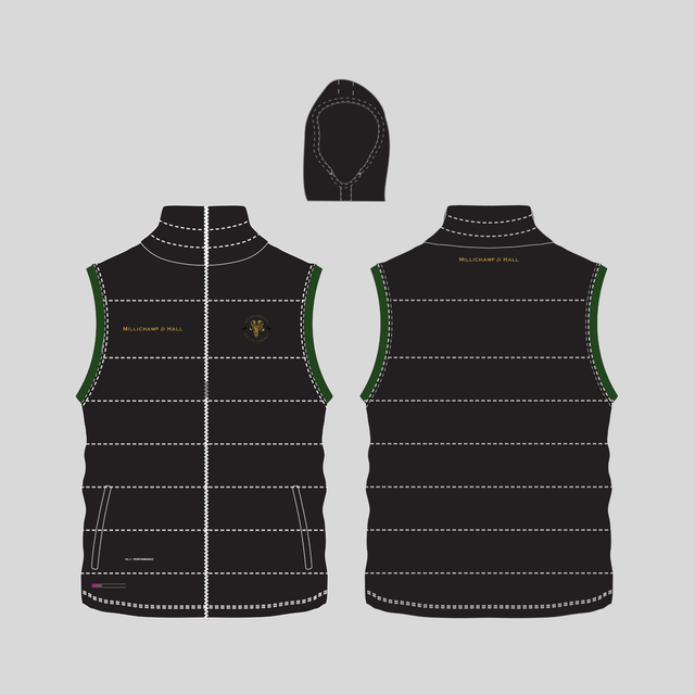 Rockhampton Ravens Women's Padded Gilet Clothing Millichamp and Hall