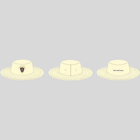 Taunton Vale White Wide Brim Hat Millichamp and Hall