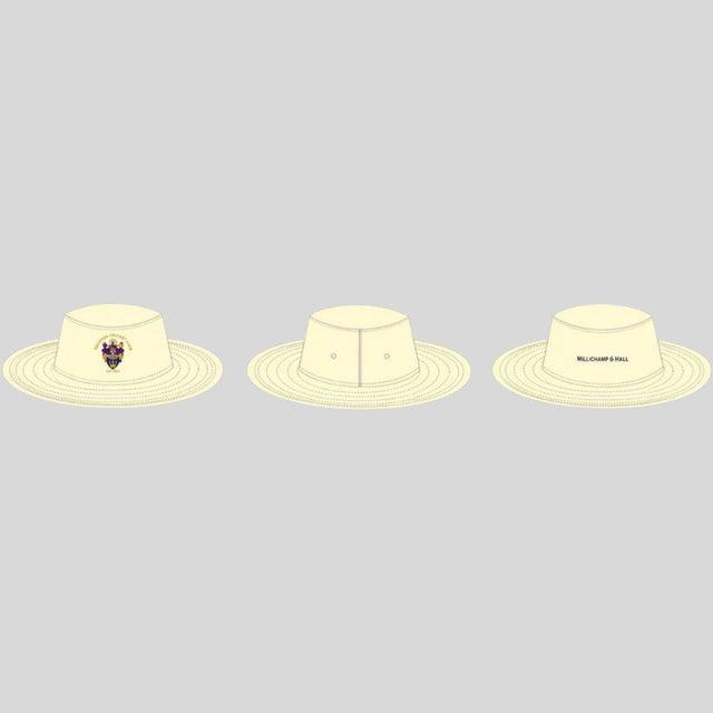 Taunton Vale White Wide Brim Hat Millichamp and Hall