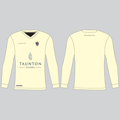 Taunton Vale White Cricket Sweater Millichamp and Hall