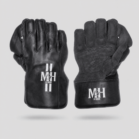 K100 Wicket Keeping Gloves Black Wicketkeeping Millichamp and Hall