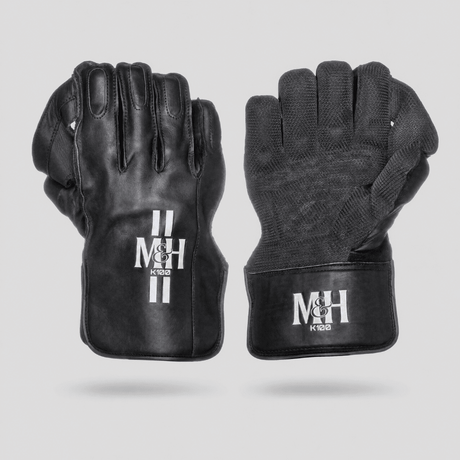 K100 Wicket Keeping Gloves Black Wicketkeeping Millichamp and Hall