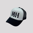 Black & White Fronted Trucker Cap Accessories Millichamp and Hall