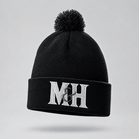 M&H Black Bobble Hat Accessories Millichamp and Hall