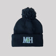 M&H Black Bobble Hat Accessories Millichamp and Hall