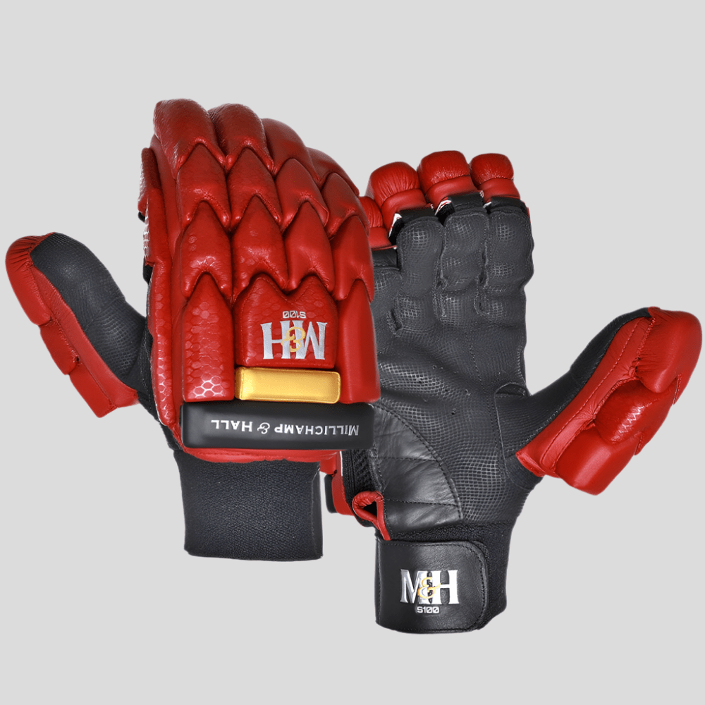 NEW Coloured S100 Batting Gloves Red Right handed X Large